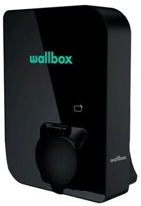 Wallbox Copper SB -Laddbox med Wi-Fi 11 kW Typ 1 och 2, svart