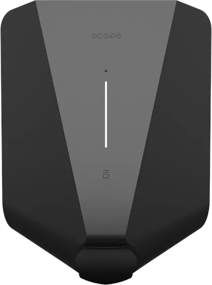 Easee LITE-laddbox 11 kW med kWh-mätare, Typ 2, WiFi och 4G, Svart