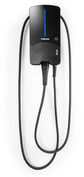 Webasto Pure Laddbox 11 kW Typ 2 Black Edition med 7 m kabel - Integrerat Typ B jordfelskydd