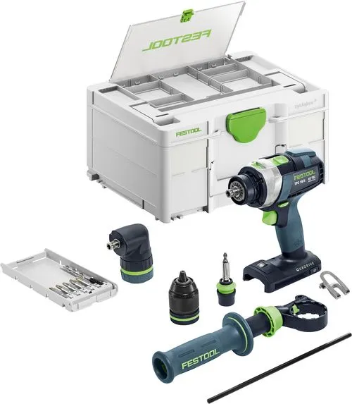 Festool Batteridriven slagborr-/skruvdragare TPC 18/4 I-Basic-Set QUADRIVE